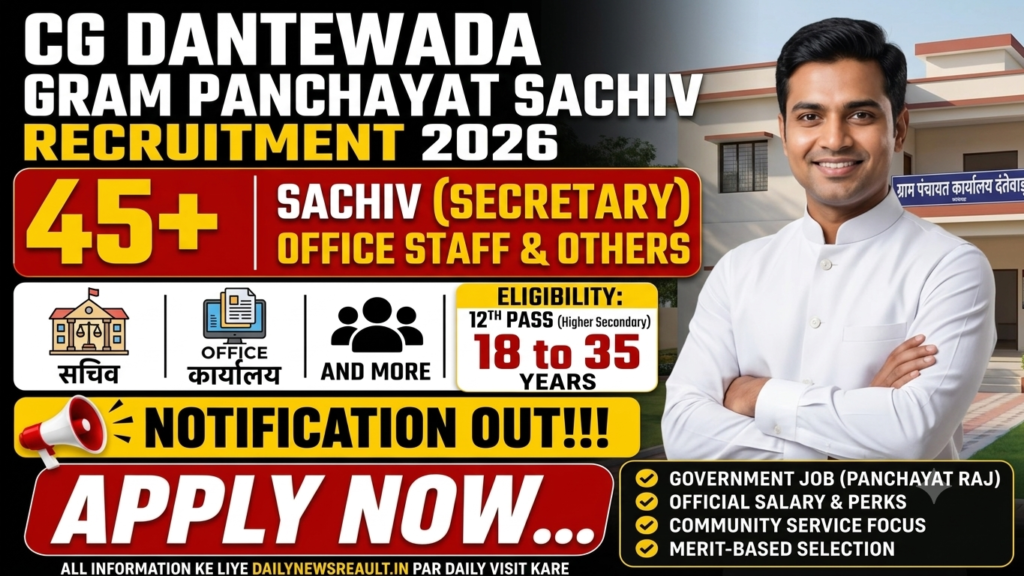 Dantewada Gram Panchayat Sachiv Recruitment 2026